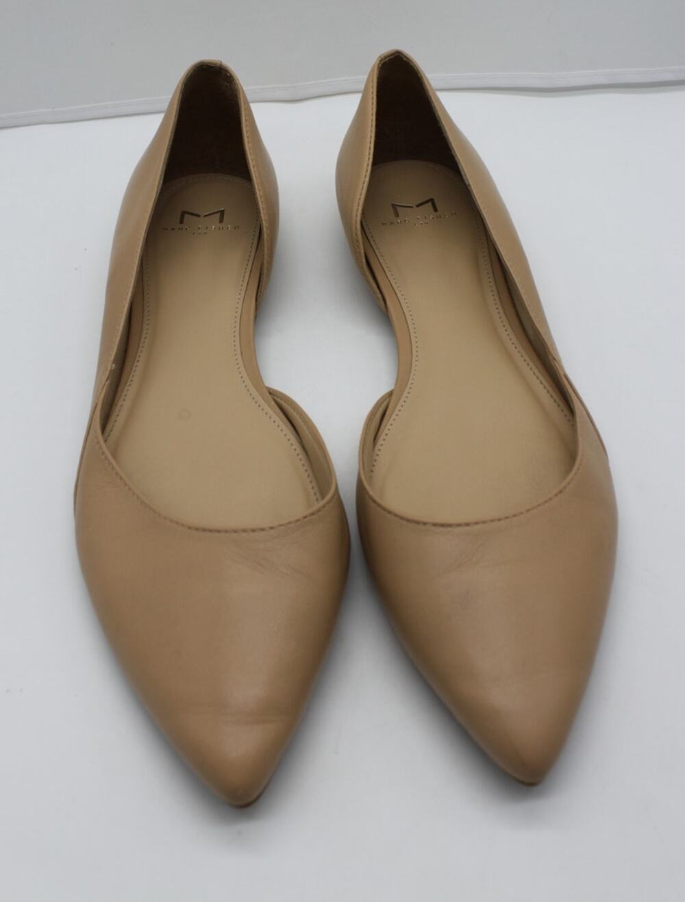 Marc Fisher Neutral D'Orsay Sunny Ballet Slip On Versatile Flat Shoes Size 9M